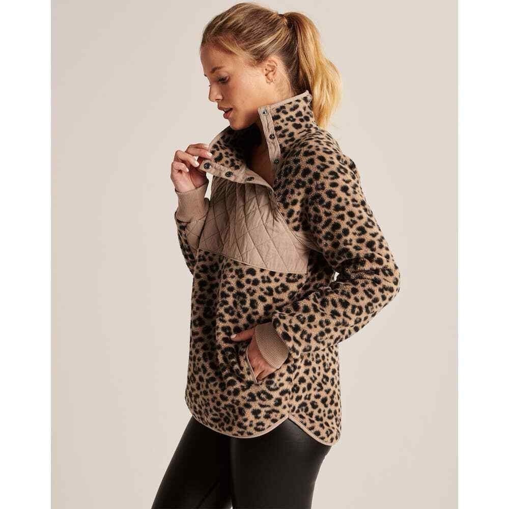 Abercrombie & Fitch Women's Asymmetrical Snap-Up Fleece Size L - Picture 4 of 13